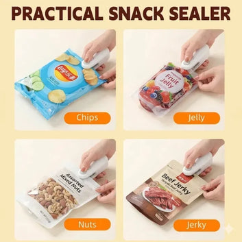 Portable Sealing Machine 2 in 1 Rechargeable Mini Sealer Machine